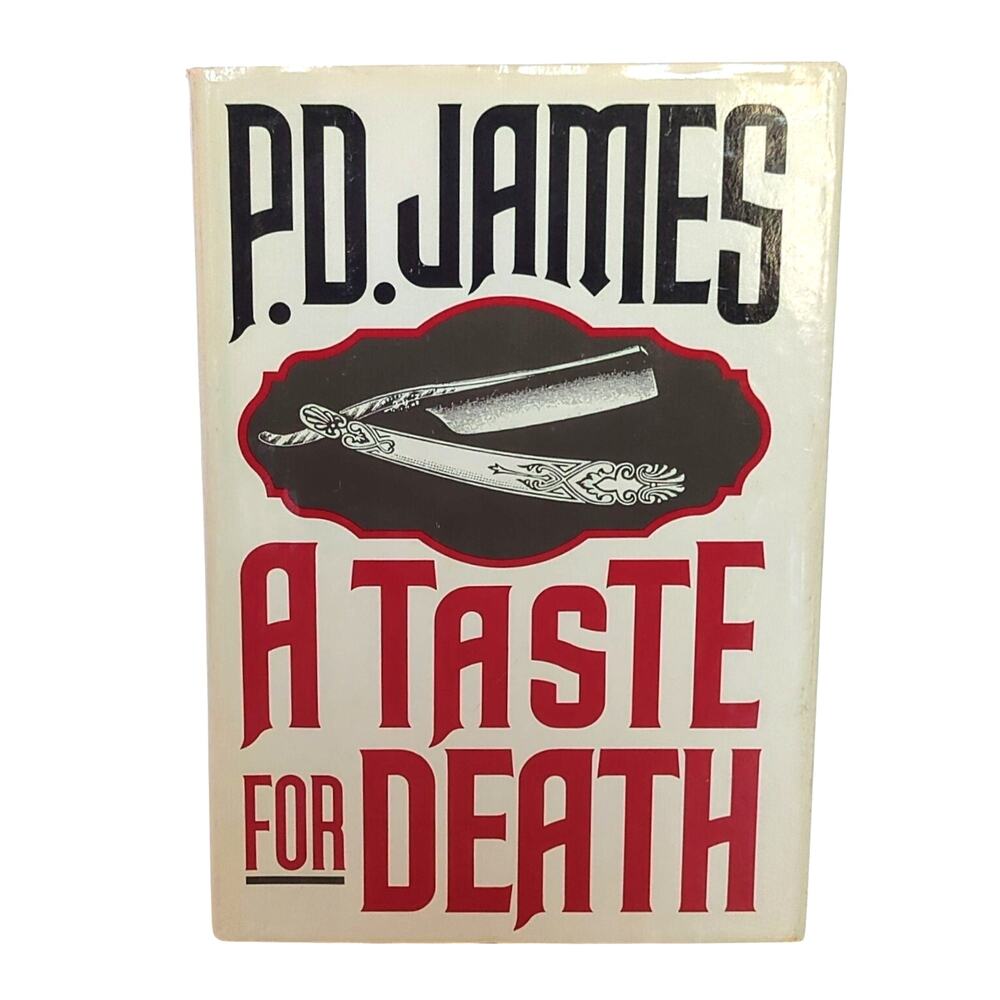 A Taste for Death P.D. James 1986 Hardcover 1st Edition Dust Jacket Used Good
